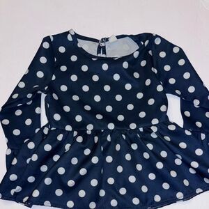 No-brand Toddler Navy and Black Blouse
